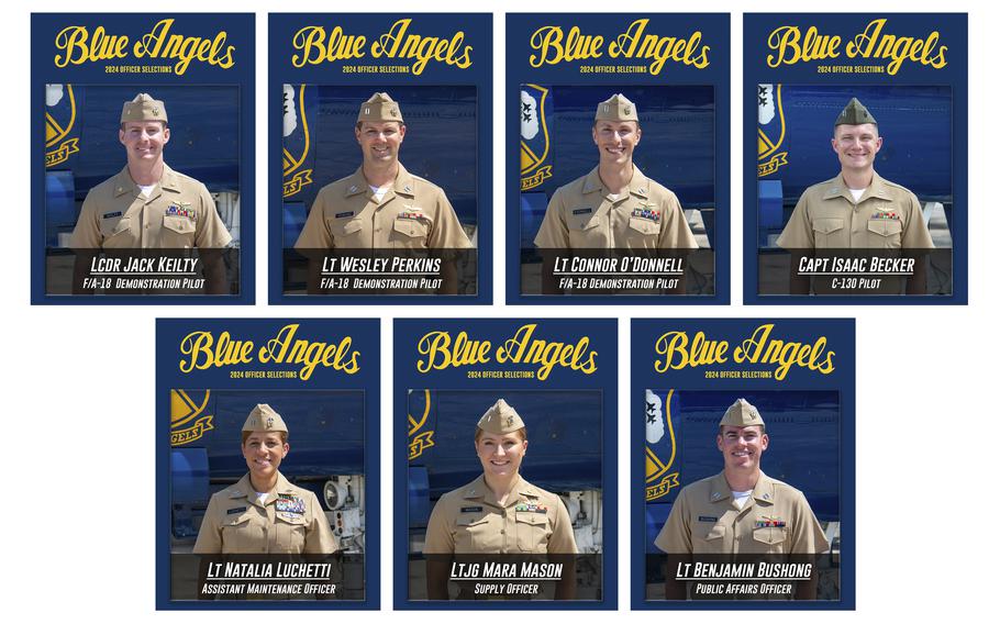 Blue Angels New Officers 2024 Composite 